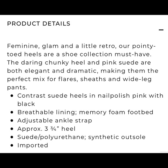 White House Black Market Mary Jane Pumps Pink & Black - Picture 5 of 6